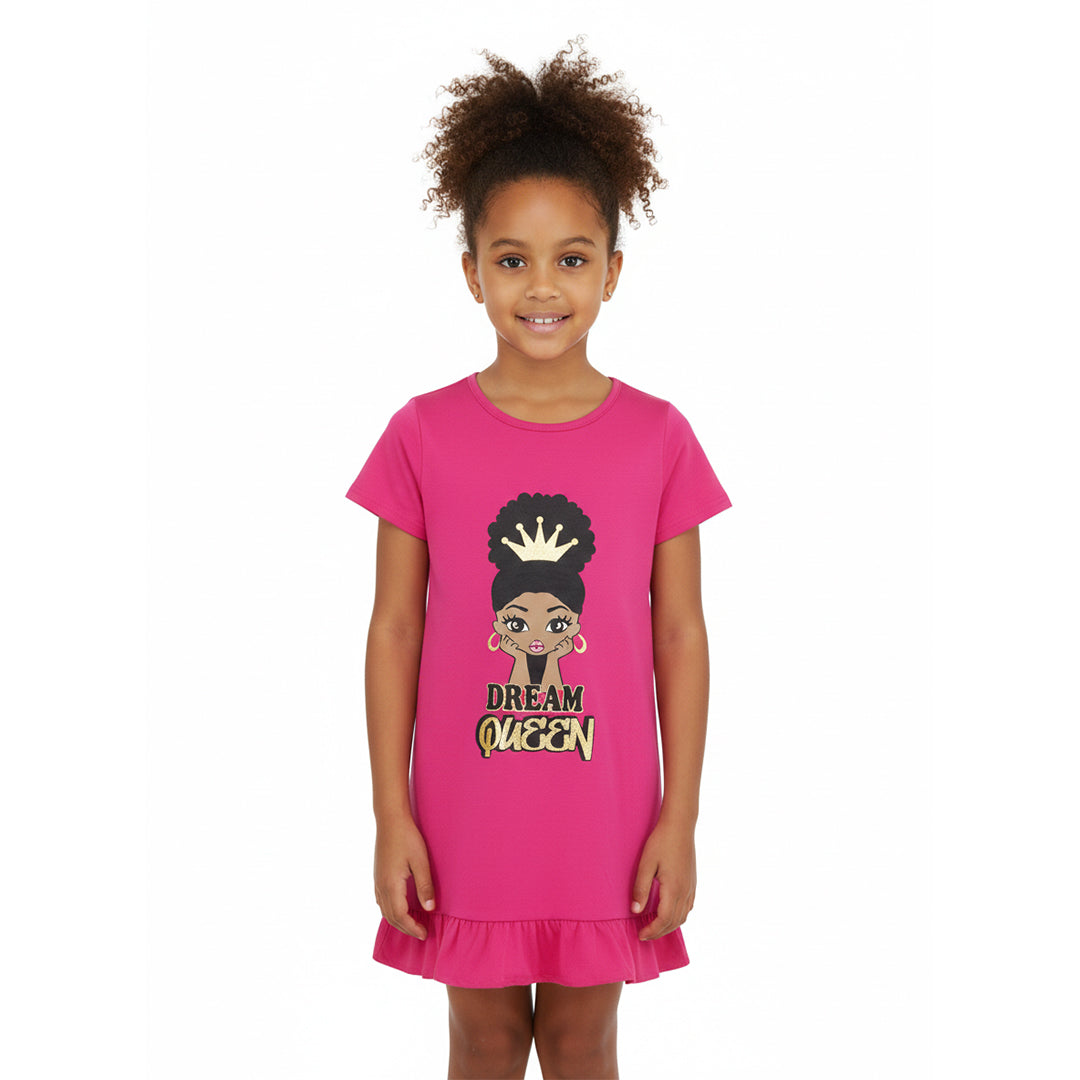 Pijama Rosada "Dream Queen" para Niña