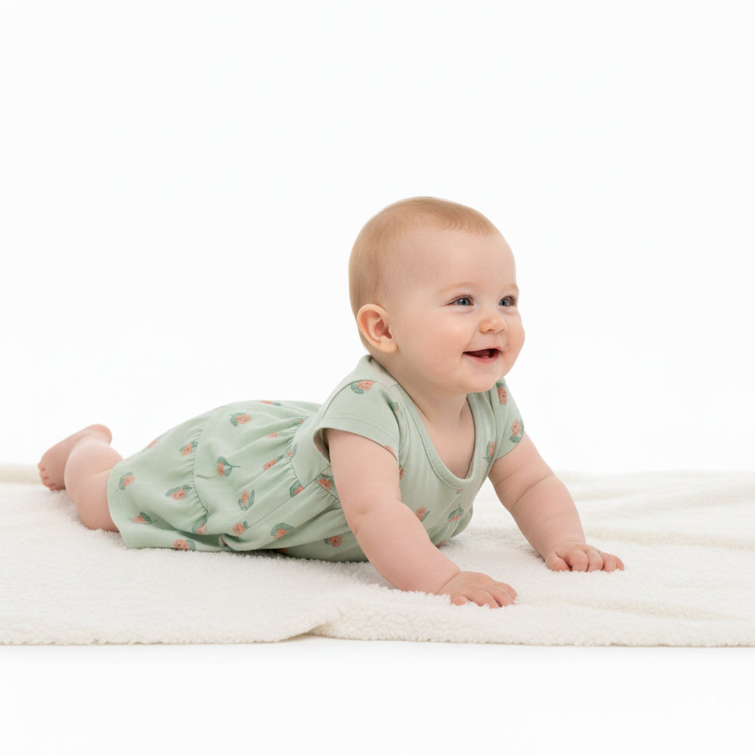 Blusa de flores para niña de 3 a 6 meses