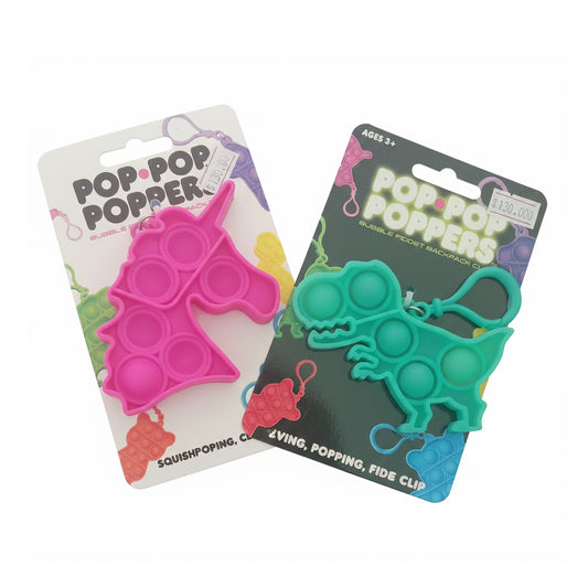Pop Pop Poppers - Llaveros Antiestrés Sensoriales